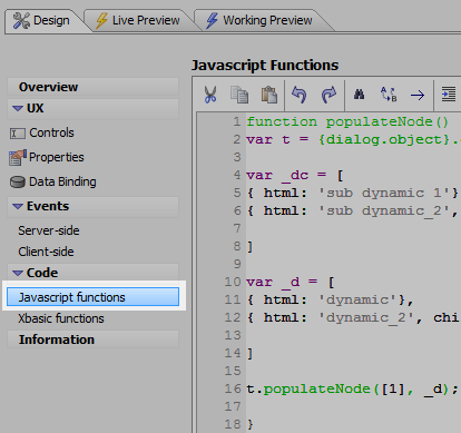 The Javascript functions page